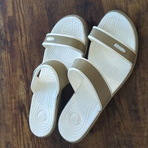 Women's Crocs mini wedge